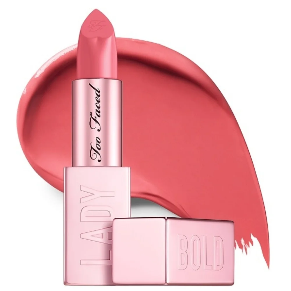 Too Faced Lady Bold Diffused Matte Lipstick in DEAR DIARY (Medium Nude Pink)